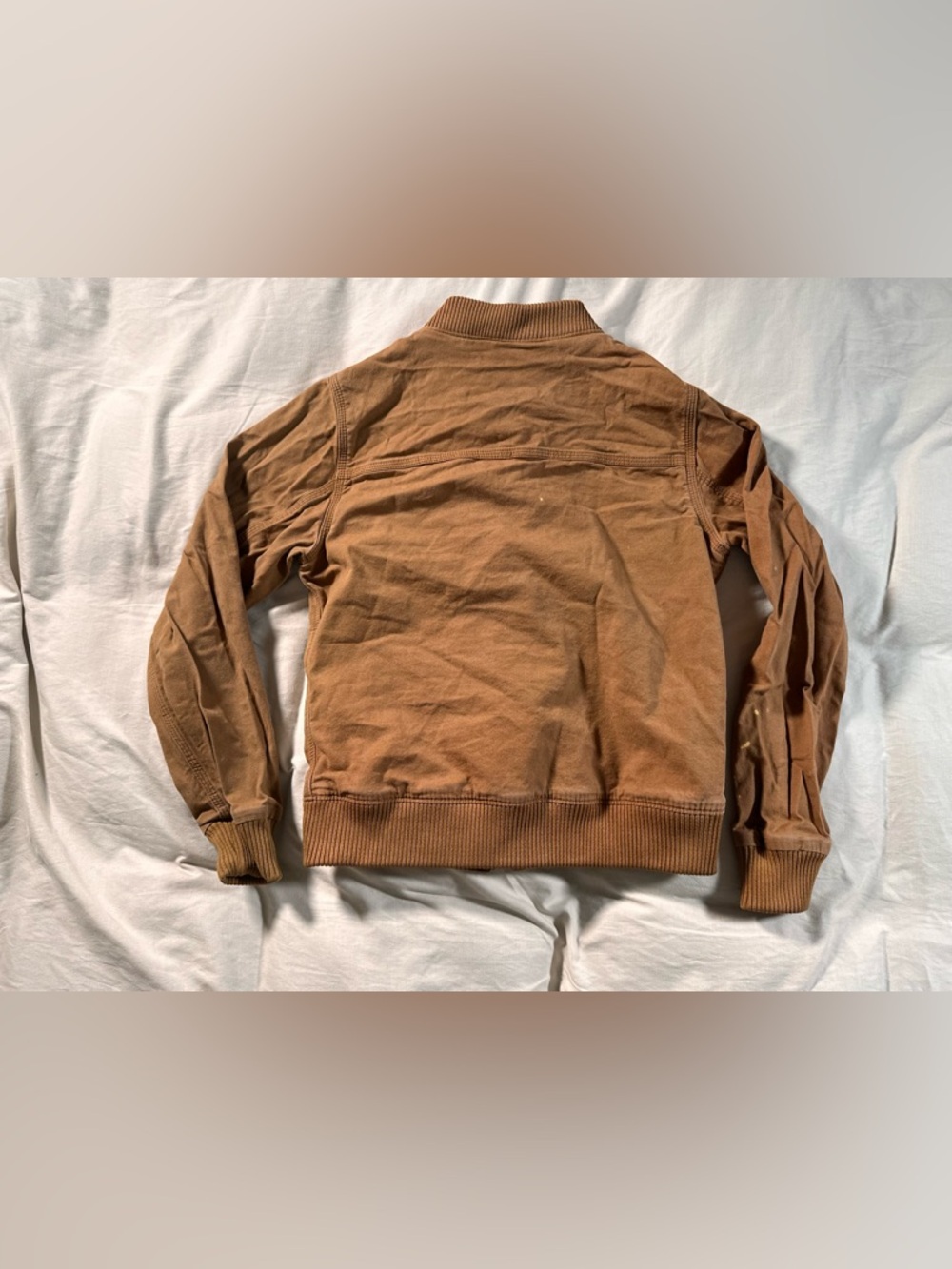 Carhartt Crawford Rugged Flex Full Zip Jacket Brown OJ2524-W Women's Small Y2K - Picture 13 of 13